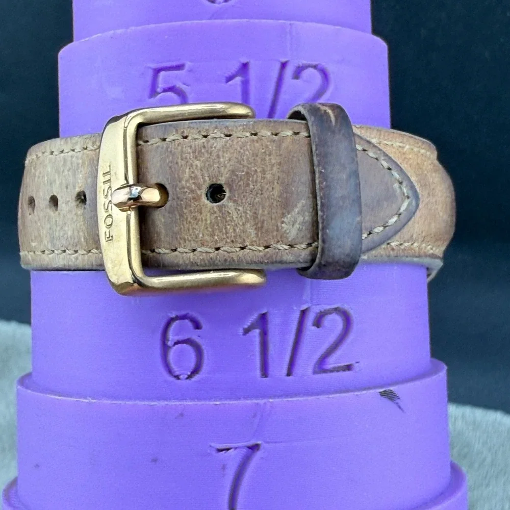 Vintage Fossil Watch Riley Women's Rose Gold Tone UNTESTED‎